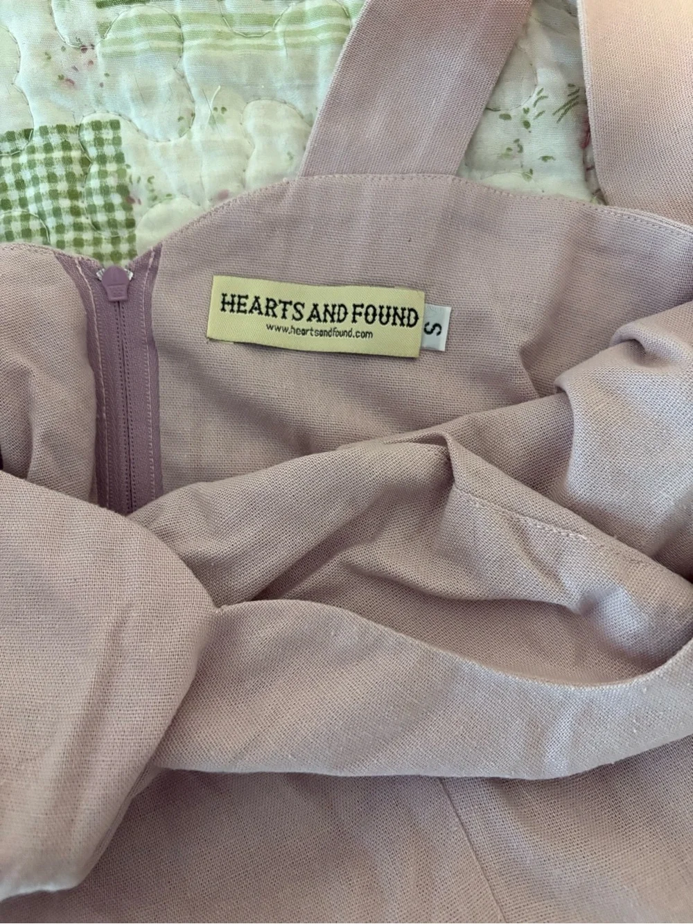 Hearts and Found Elizabeth dress in Lilac linen - Picture 6 of 12